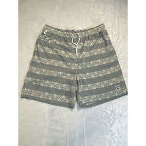 Spicy Tuna Board Shorts Men’s Size L Floral Drawstring Lined Swim Trunks Pockets